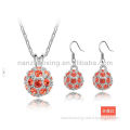 Indian bridal diamond jewelry sets with Austrian crystal S-2064